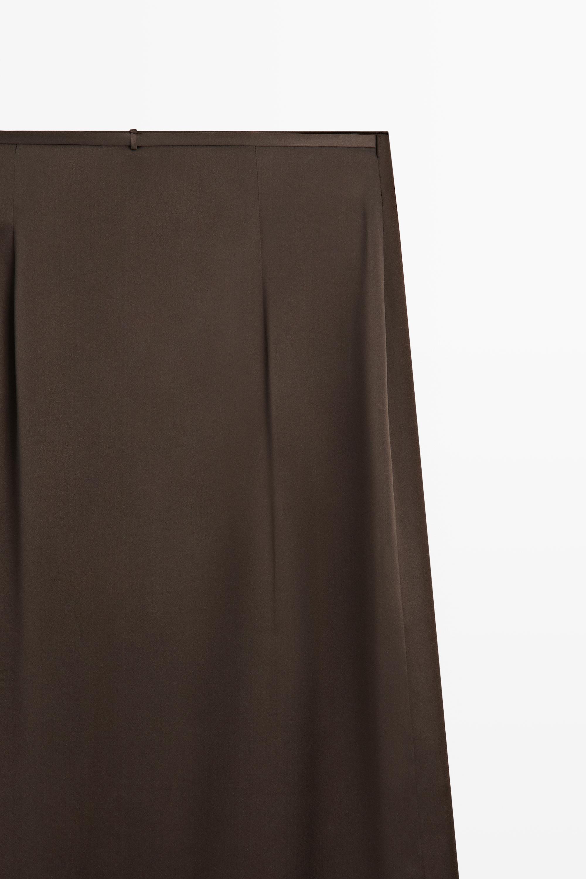 100% silk lace-detail pareo skirt
